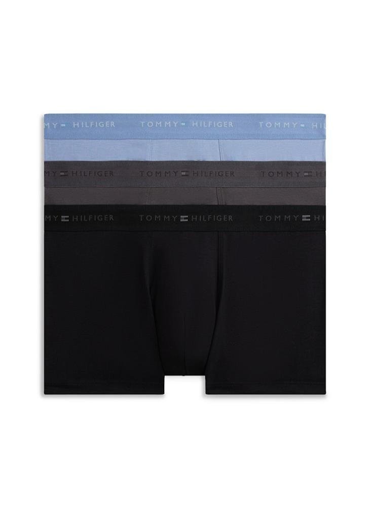 TOMMY HILFIGER 3-Pack Signature Waistband Trunks - Image 1